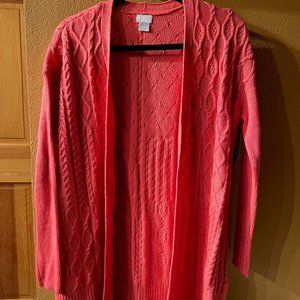 Chico's Women's Cable Stitch Cardigan Sweater